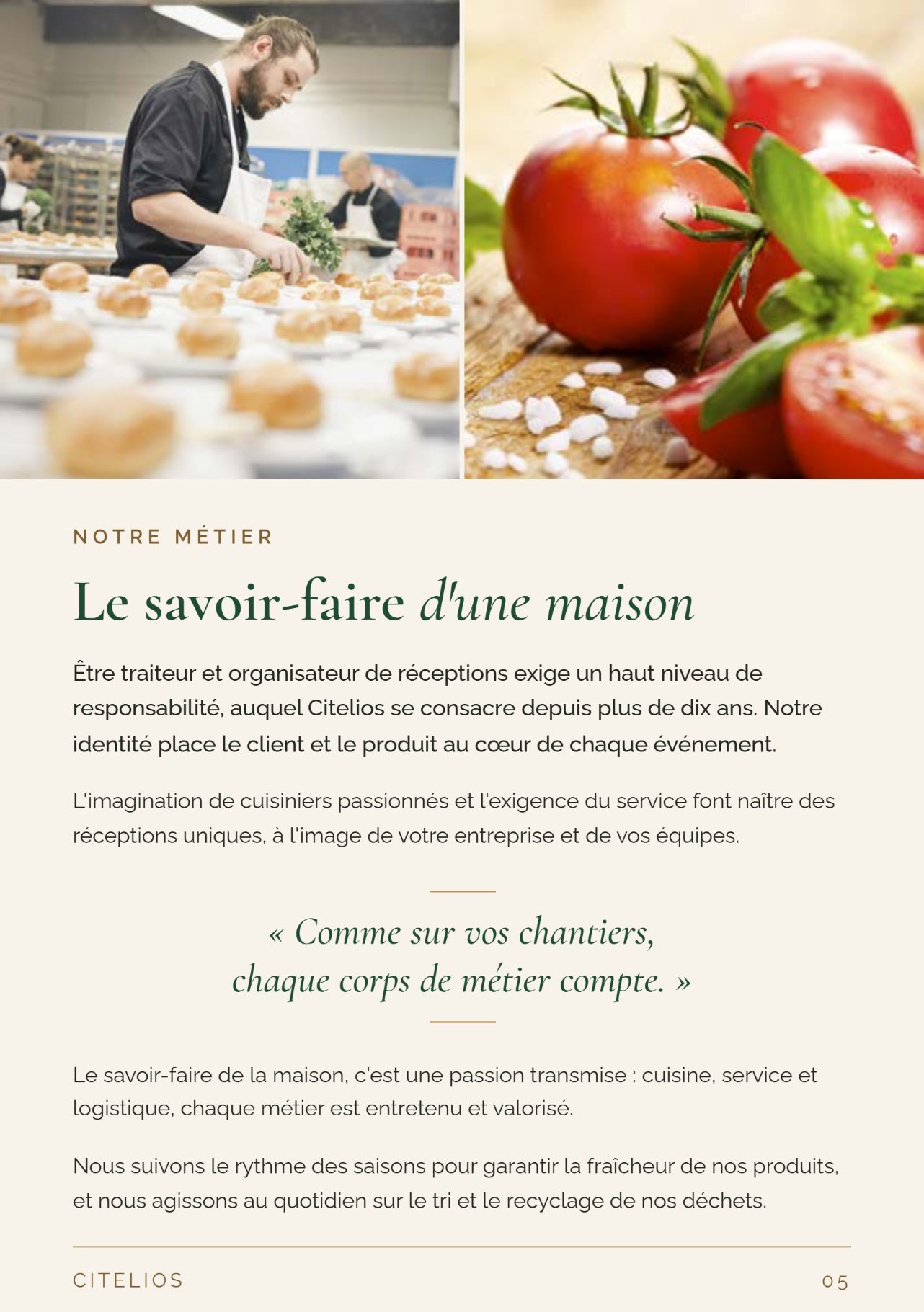 Livret Citelios - Le savoir-faire d'une maison
